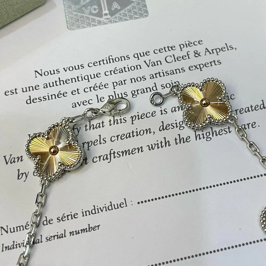 [⭐vintora] CLOVER 5 MOTIF LASER BRACELET COLLECTION