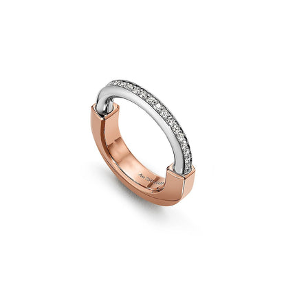 [⭐vintora Jewels]LOCK DIAMOND RING
