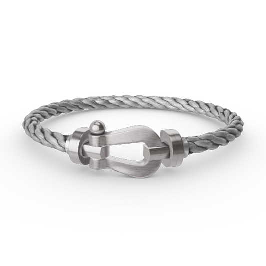 [⭐vintora]FORCE LARGE HORSESHOE NO DIAMOND BRACELET SILVER